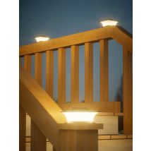 Solar - Powered Outdoor Pillar Lights with Auto On/Off, LED Landscape Lighting for Garden Pathways Fence Patio Posts