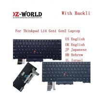 Backlight Keyboard for Lenovo Thinkpad L14  Gen1 Gen2 G1 G2 Laptop US UK English JP Japanese HB Hebrew IL Israel