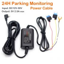 12-24V do 5V 2.5A Monitorowanie parkowania Rejestrator samochodowy Kamera samochodowa Zestaw przewodowy z zabezpieczeniem przed niskim napięciem Mini Micro Type-C Port USB