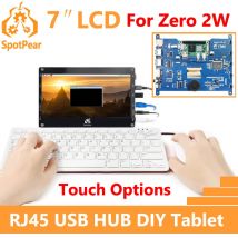 Raspberry Pi Zero 2W 7 Zoll LCD Touch Option DIY Tablet Display RJ45 USB HUB