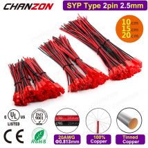 Syp 2,5mm 20awg Anschluss kabel für syp 2,5 jst 2-poliger Adapter 2-polige Mikro batterie Stecker Buchse Stecker RC Verlängerung slade gerät