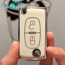 2 3 przyciski TPU obudowa kluczyka do samochodu osłona z uchwytem etui dla Peugeot 308 207 307 3008