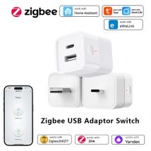 Adattatore USB Smart Zigbee 3.0 2 in 1 Mini Micro USB Type-C 5V Compatibile con Home Assistant Zigbee2MQTT ZHA