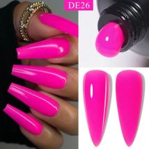 Mtssii 7ml gelee braun nagel gel politur transparent sommer nackt milchig rosa semi permanent nagel kunst maniküre lack einweichen