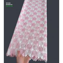 Neuer hautfreundlicher afrikanischer Guipure-Schnur-Spitzenstoff, 2025, Nigeria, Ghana, Baumwolle, gelegentliches und übliches Kleidungsstück, Nähen von Kleidung, 5 Yards