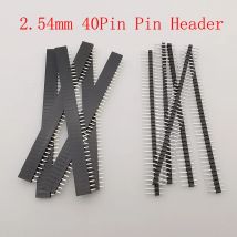 10Pcs 2,54mm Pitch Einreihige Weibliche 40Pin PCB Buchse Bord Pin Header Stecker Männlich Stecker Zerbrechliche Streifen Pinheader für Arduino
