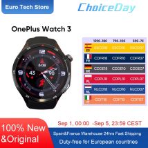 OnePlus Watch 3 SmartWatch Versión global Wear OS por Google Pantalla LTPO A0MOLED de 1,5 pulgadas 5 días de duración de la batería 60S Control de salud GPS