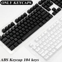 Teclas de 104 teclas OEM altamente RGB Teclado mecánico retroiluminado Keycap español árabe ruso francés coreano alemán tailandés portugués