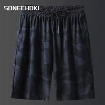 SONECHOKI Laufhose Männer Camouflage Basketball Sport Gym Mesh Atmungsaktive Shorts Fitness Training Workout Unten Männlich Casual