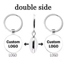 Individueller doppelseitiger Logo-Schlüsselanhänger