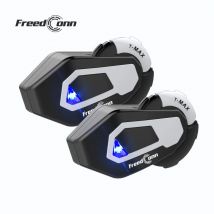 Freedconn T Max Kask Intercom Motocykl Bluetooth 5.0 Komunikowanie głośnomówiący Wodoodporny Radio FM 6 Jeźdźców 1000M