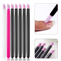 5Pcs Pióro kwarcowe do skórek do paznokci Popychacze do paznokci Lakier do paznokci Manicure Stick Pilniki do paznokci Szlifowanie Pióro do usuwania martwego naskórka do naturalnych paznokci