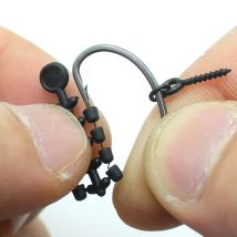 Haczyk karpiowy Connect Hook Beads Swivel Ready D-rig Line Aligner Hair Rigs Zig Rig Method Feeder