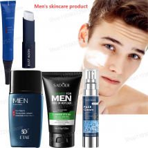 Hautpflegecreme/Augencreme für Männer, Reiniger, Sonnenschutz, Lippenbalsam, feuchtigkeitsspendend, feuchtigkeitsspendend, reinigend, nährendes Hautpflegeprodukt