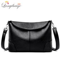 Weiche Leder Umhängetaschen für Frauen 2024 Luxus Handtaschen Frauen Taschen Designer Weibliche Casual Hand Schulter Tasche bolsos de mujer
