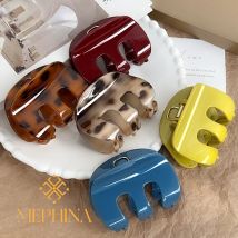 MEPHINA Haarklammern im koreanischen Stil, M-förmige Haarklammern, niedliche Haarspangen, einzigartige Haarklammern, glänzende Haarnadel-Accessoires für Frauen