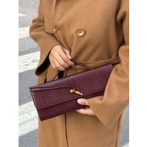 Borsa bordeaux busta rossa ciliegia busta rossa vino nuova borsa di lusso organo a mano ribalta in coccodrillo moda europea e americana b