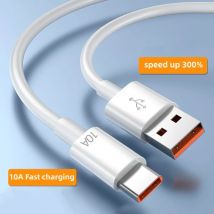 10A 120W Typ C USB Schnellladekabel für Samsung Xiaomi Huawei POCO Oneplus Telefon Datenkabel 0,25/1/1,5/2M