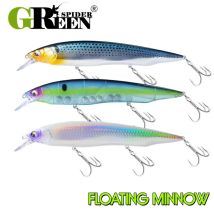 GREENSPIDER 160mm 32g Jerk Minnow Fishing Lures  Artificial Hard Floating Wobblers For Bass Pike Perch Fishing Tackle