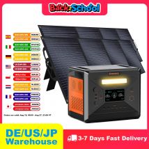 Greenery Tragbarer Stromgenerator G2500 Energiespeicher USV-Modus 200 W faltbares Solarpanel wiederaufladbarer Lifepo4-Akku für Camp