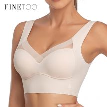 Biustonosze damskie bezszwowe Plus Size Seksowny patchworkowy koronkowy top Push Up Biustonosz sportowy Damski bez pleców Fitness Kamizelka do spania Bralette Nowość