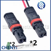 2-poliger Auto-LED-Leuchten-Modifikationsstecker, Autotürgriff, Sitz, Rückspiegel, Heizkabelbaum, Stecker für Audi, BMW, GT528i, GT53