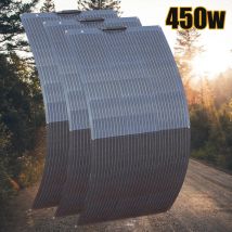 Panel solar flexible de 12V 450W 300W 150W kit de cargador de batería de 12V 24V sistema para balcón doméstico caravana autocaravana coche barco viajes 220V 1000W almacén en la UE, envío por DHL