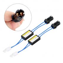 Cavo Canbus Decodificatore LED per auto Luci per auto NO Errore Avvertimento Canceller Decoder T10 12V 2 pezzi Resistenza di carico OCB