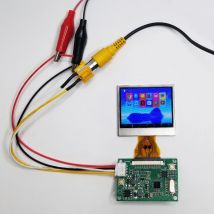 2-Zoll-LCD-Anzeigemodul-Kit NTSC/PAL Auto 640*240 4:3 mit RCA-Eingang für CCTV, Helligkeitseinstellung des Bildes
