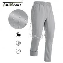 TACVASEN Herren-Trainingshose mit Fleece-Futter, Herbst und Winter, warme Thermo-Jogginghose, wasserdicht, für Workout, lässig, Kordelzug, Jogginghose