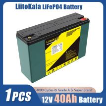 1-2 pz LiitoKala 12.8V 60Ah 30Ah 40Ah 50Ah LiFePO4 batteria camper impermeabile Golf Cart batteria Off-Road Off-grid energia solare