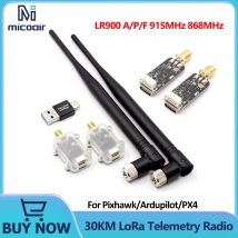 MicoAir LR900 A/P/F 915MHz 868MHz 30KM Modulo radio per telemetria LoRa per parti del quadricottero drone Pixhawk/Ardupilot/PX4 FPV RC