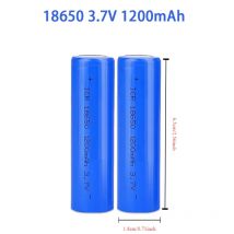 Batteria ricaricabile agli ioni di litio da 3,7 V 18650 1200 mAh per lanterne, torce elettriche, campanelli, ventilatori, rasoi, lampione solare, commercio all'ingrosso