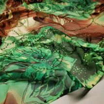 Zum Verkauf Hijab Toub Saree Pailletten Ombre Seide Viskose Stoff weichen Burn-Out Swiss dot Stoff Kleid Schal Material