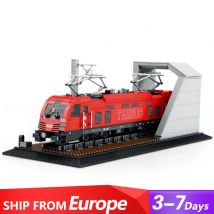 Set di blocchi di costruzione del treno elettrico per passeggeri Set di binari ferroviari del treno City Technik Modello di auto Regali di compleanno di Natale 1889 pezzi