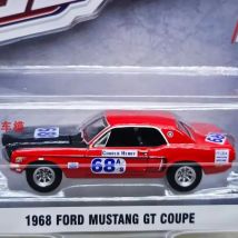 1: 64 Muscolo della luce verde 29-1968 Ford Mustang GT Coupé #   68 Modelli di auto ornamentali della collezione avanzata Charlie Henry Racing