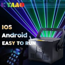 Proiettore per illuminazione scenica da discoteca laser da 5 W con controllo DMX IOS/Android per display con logo di animazione 3D per feste in casa di nozze