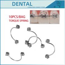 10Pcs Dental Drehmoment Federn Kieferorthopädische Halterung Vordere Zähne Drehmoment Rechteckige Große/Kleine/Mitte Drahtbogen Universal Material