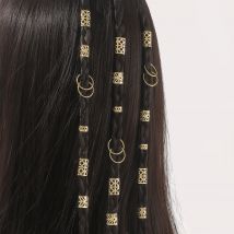 80 Stück Dreadlock-Haarperlen – stilvoller Haarschmuck aus Legierung, Haarschmuck-Clip für Zöpfe für Mädchen und Frauen, Dekoration, Haarnadeln