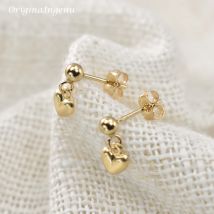 14K Gold gefüllt kleine Herz Ohrringe minimalistische Schmuck Ohrringe Brincos Vintage Pendientes Boho Gold Ohrringe für Frauen