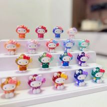 Sanrio Charaktere Blind Box Spielzeug Hello Kitty Kawaii Fisch Maskottchen Serie Mini Figuren Auto Schreibtisch Dekor Kinder Geburtstag Weihnachtsgeschenke