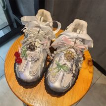 Neue Perle Blume Schuhe Zubehör Obst Kristall Schuh Charme Schnalle Schnürsenkel Charms für Turnschuhe Dekorationen 1 Stücke