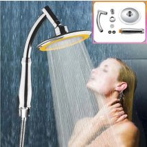 Badezimmer 6 Zoll Hochdruck 360 Grad Drehung Große Runde Große Regensprüher Badezimmer Handbrause Zubehör