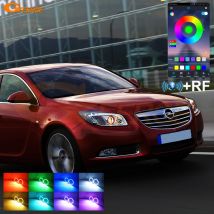 For Opel Insignia A 2008 2009 2010 2011 2012 2013 Bluetooth App Ultra Bright Multi Color RGB LED Angel Eyes Kit Halo Rings