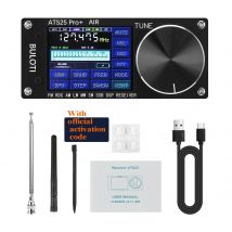 HAMGEEK ATS25 Pro + Supporta Bluetooth Wifi AIR band FM SW SSB MW LW AIR SDR Ricevitore Ricevitore banda aeronautica firmware 4.2 SI5351