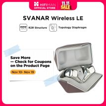 HIFIMAN SVANAR Auricolari Hi-Fi intrauricolari Bluetooth wireless LE con cancellazione del rumore con Hymalaya DAC, driver a membrana topologica, IPX5