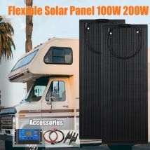 Leistungs starke 200w w flexible Solar panel Kit komplette 18V Solarzelle PV-Anschluss Solar batterie Power Bank für Camping RV Boot
