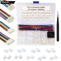 Keszoox jst 1,25mm gh2.0 Stecker Kit 2-10p mit 28awg Crimp klemmen