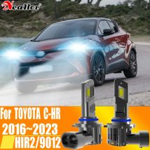 2 pz HIR2 Ha Condotto Il Faro Canbus No Error 9012 Lampadina Per Auto Ad Alta Potenza 6000 K Diodo di Luce Bianca Lampada 12 v 55 w Per Toyota Chr 2016 ~ 2023