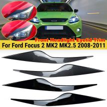 Car Exterior Accessories Stickers Headlight Eyebrow Eyelids Headlamps Cover For Ford Focus 2 MK2 MK2.5 2008 2009 2010 2011